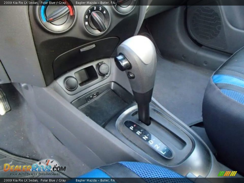 2009 Kia Rio LX Sedan Polar Blue / Gray Photo #12