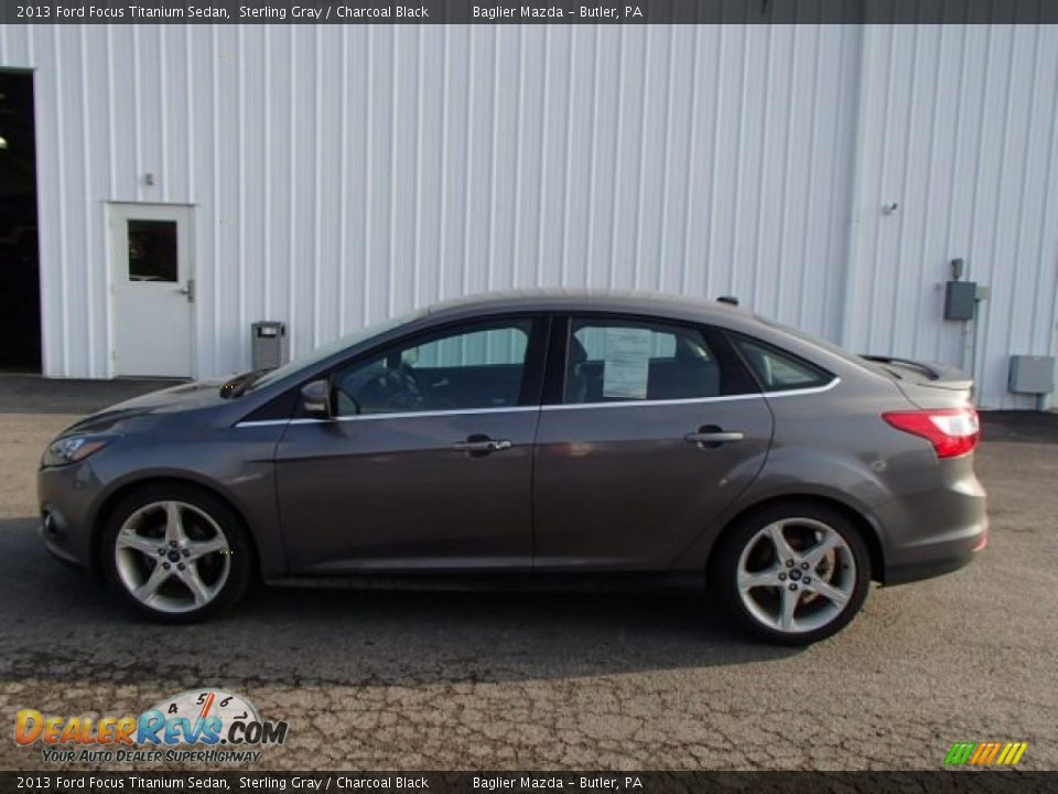 2013 Ford Focus Titanium Sedan Sterling Gray / Charcoal Black Photo #1