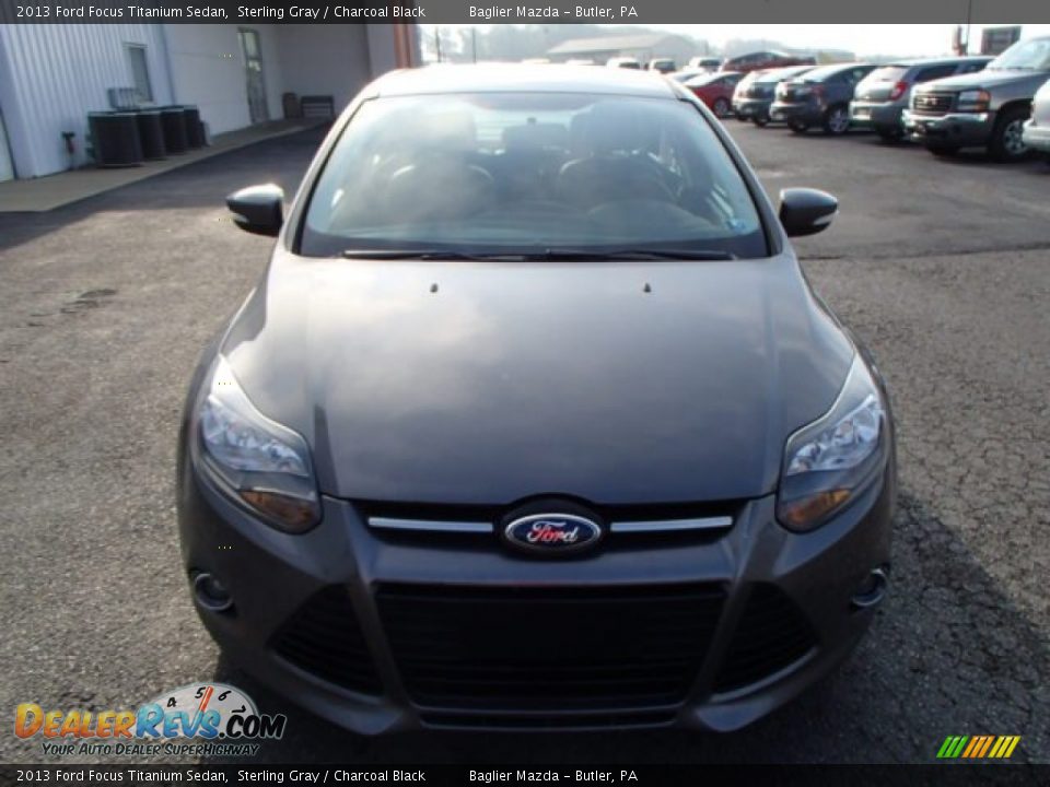 2013 Ford Focus Titanium Sedan Sterling Gray / Charcoal Black Photo #3