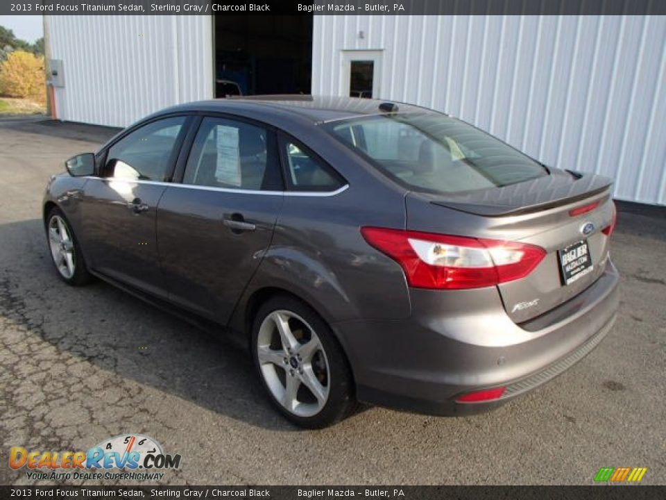 2013 Ford Focus Titanium Sedan Sterling Gray / Charcoal Black Photo #8