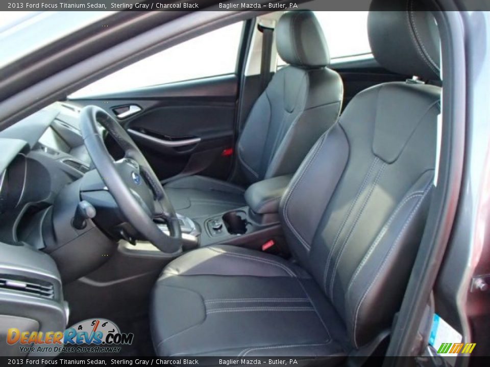 2013 Ford Focus Titanium Sedan Sterling Gray / Charcoal Black Photo #10