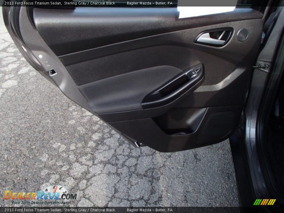 2013 Ford Focus Titanium Sedan Sterling Gray / Charcoal Black Photo #13