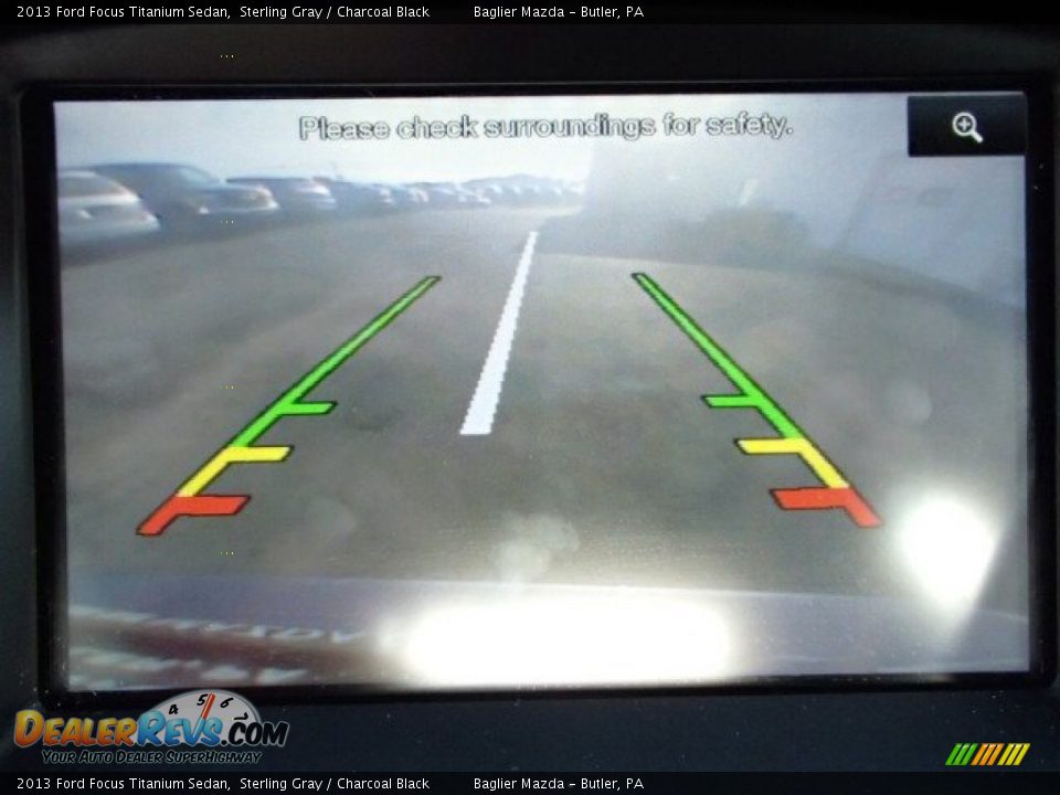 2013 Ford Focus Titanium Sedan Sterling Gray / Charcoal Black Photo #18