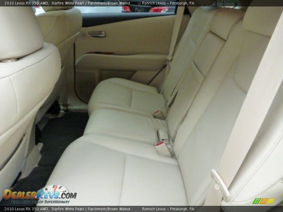 2010 Lexus RX 350 AWD Starfire White Pearl / Parchment/Brown Walnut Photo #5
