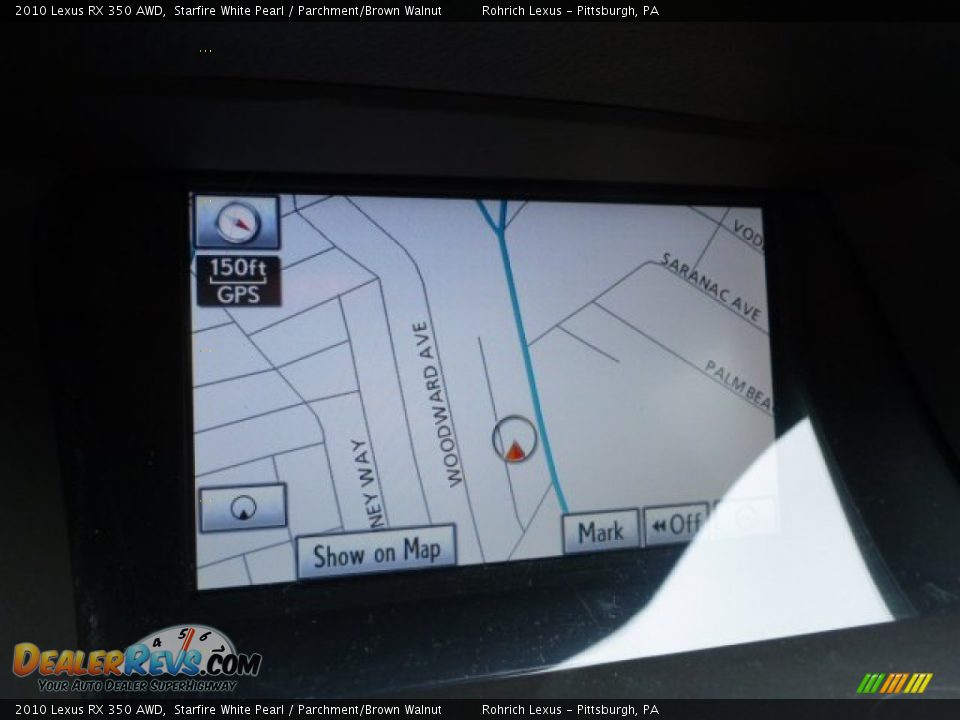 2010 Lexus RX 350 AWD Starfire White Pearl / Parchment/Brown Walnut Photo #7