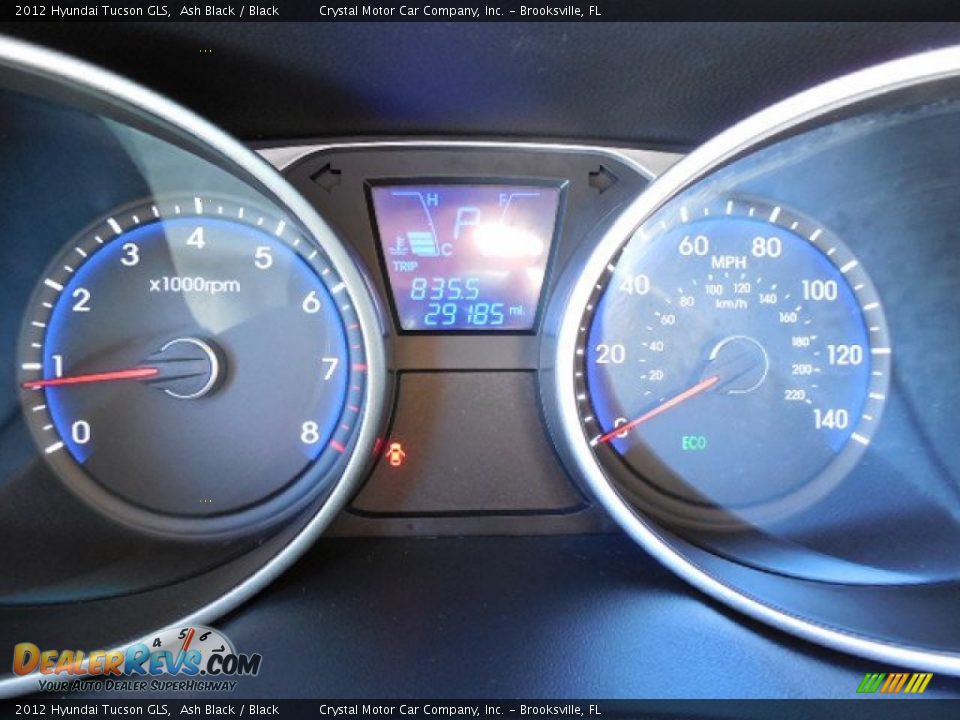 2012 Hyundai Tucson GLS Ash Black / Black Photo #19