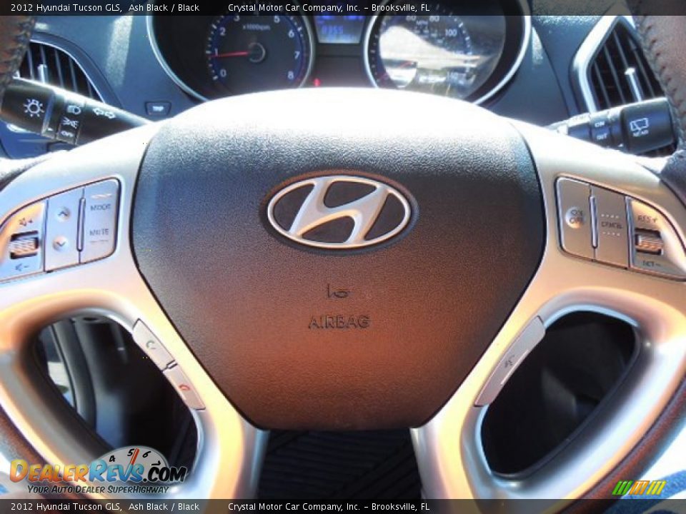 2012 Hyundai Tucson GLS Ash Black / Black Photo #22