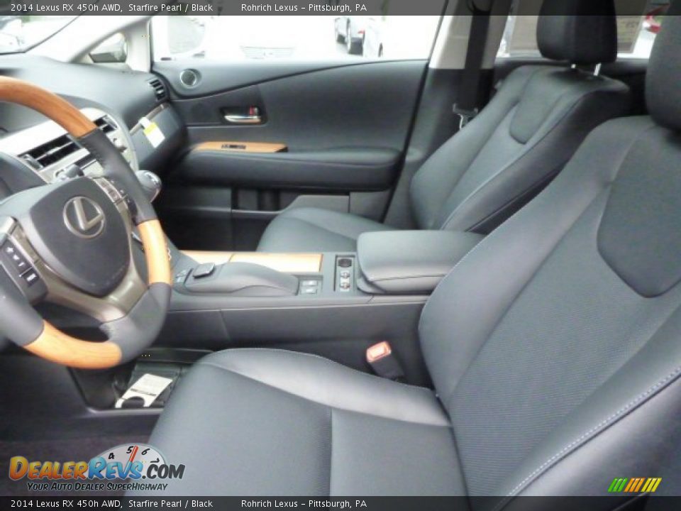 Black Interior - 2014 Lexus RX 450h AWD Photo #10