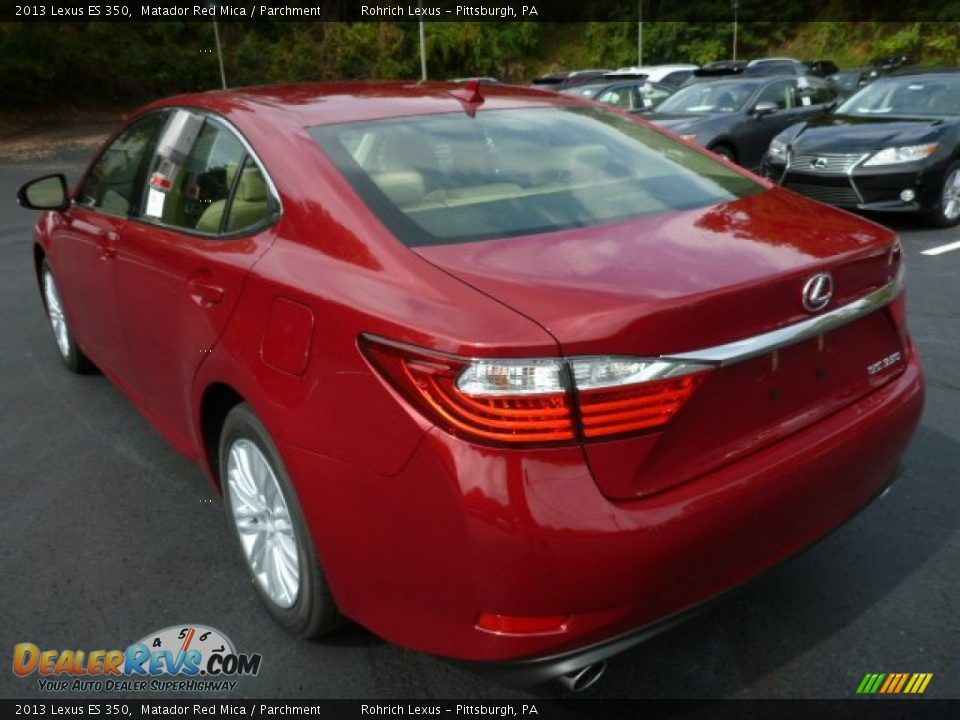 2013 Lexus ES 350 Matador Red Mica / Parchment Photo #2
