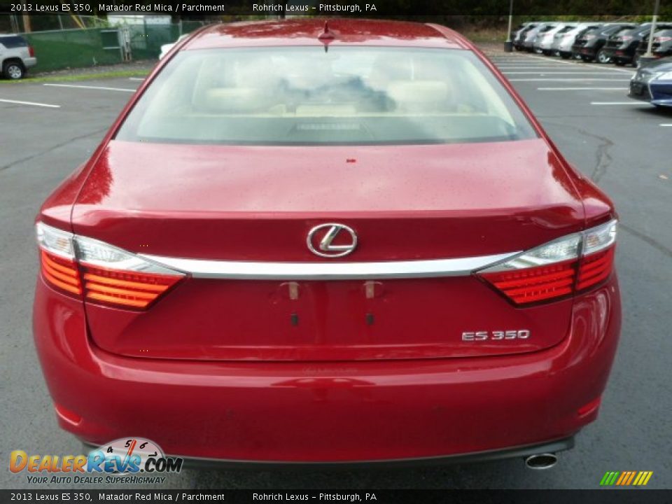 2013 Lexus ES 350 Matador Red Mica / Parchment Photo #3