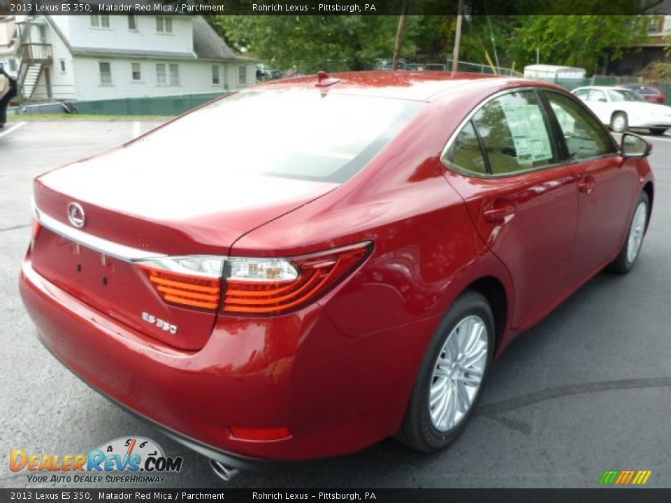2013 Lexus ES 350 Matador Red Mica / Parchment Photo #4