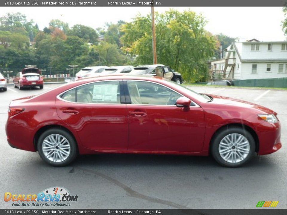 2013 Lexus ES 350 Matador Red Mica / Parchment Photo #5