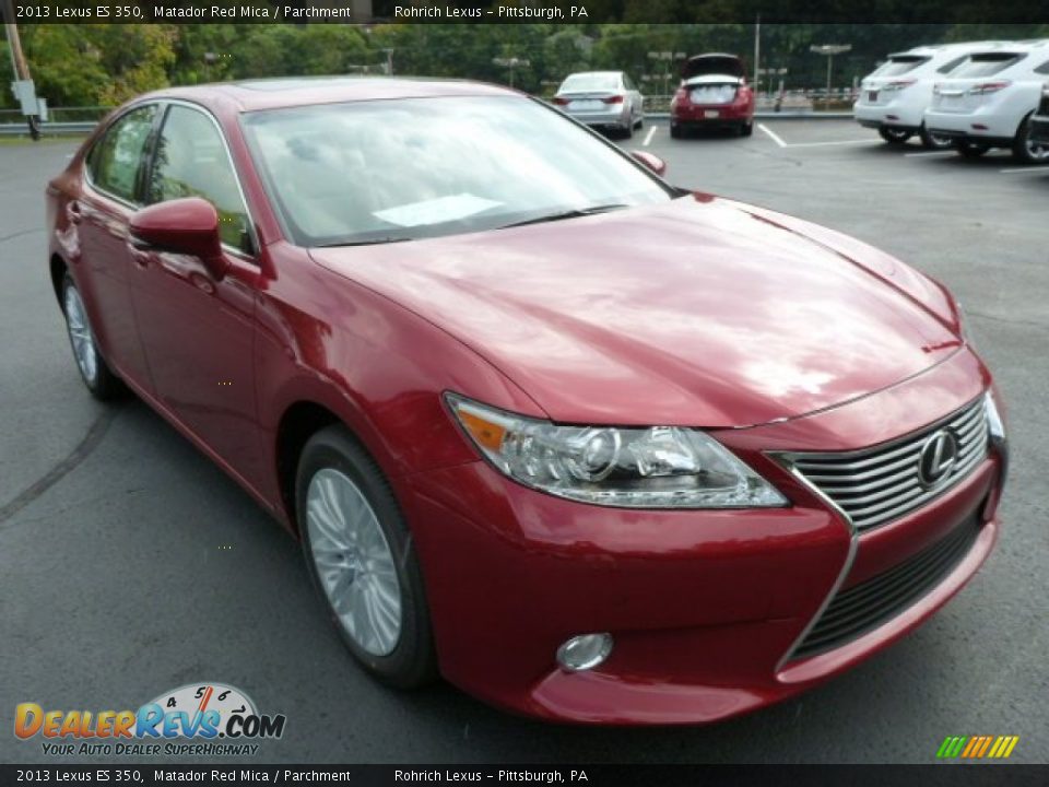 2013 Lexus ES 350 Matador Red Mica / Parchment Photo #6