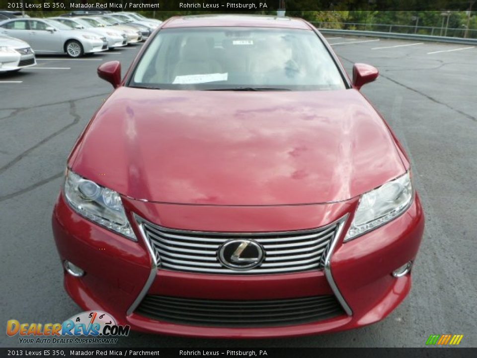 2013 Lexus ES 350 Matador Red Mica / Parchment Photo #7