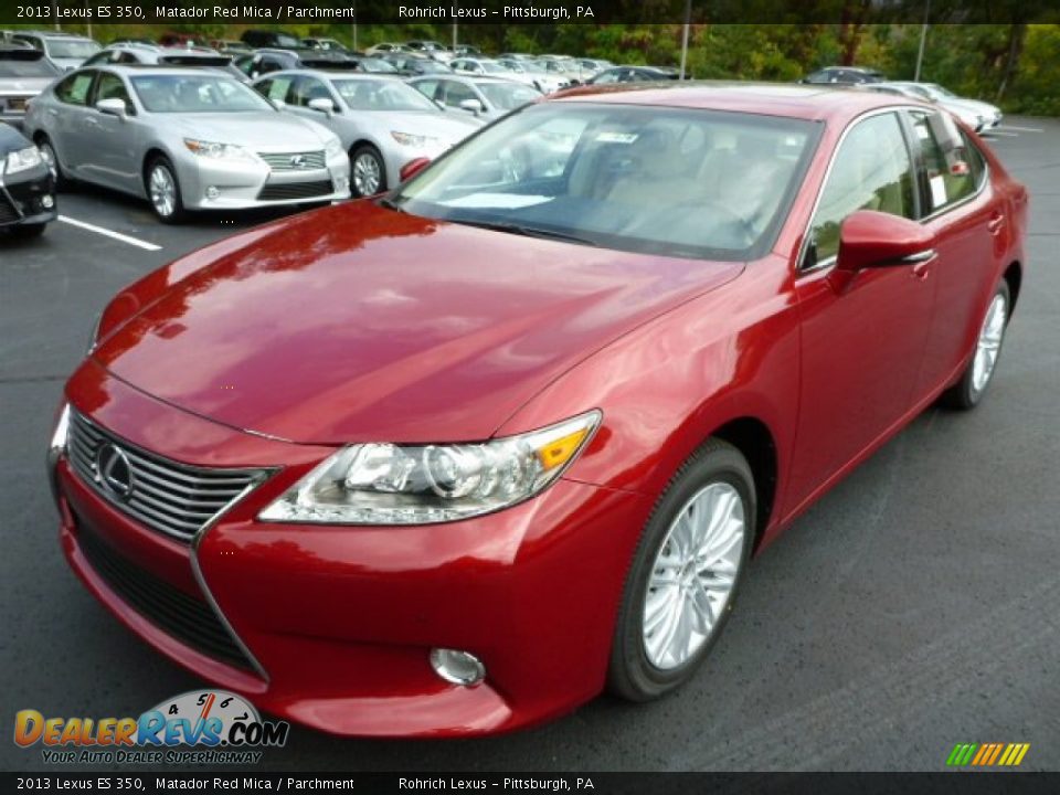 2013 Lexus ES 350 Matador Red Mica / Parchment Photo #8