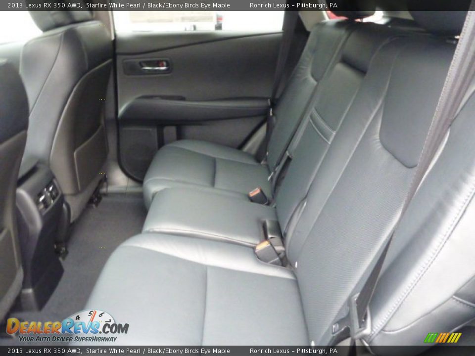 2013 Lexus RX 350 AWD Starfire White Pearl / Black/Ebony Birds Eye Maple Photo #11