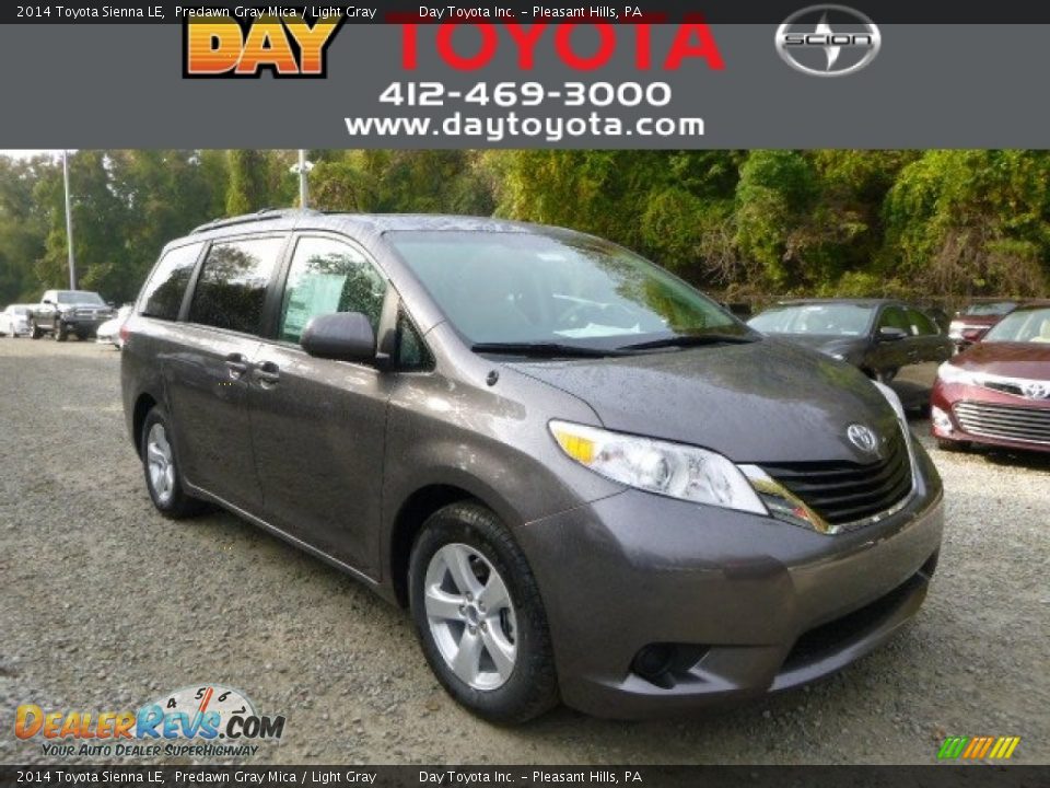 2014 Toyota Sienna LE Predawn Gray Mica / Light Gray Photo #1