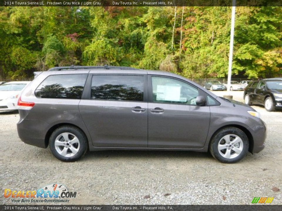 2014 Toyota Sienna LE Predawn Gray Mica / Light Gray Photo #2