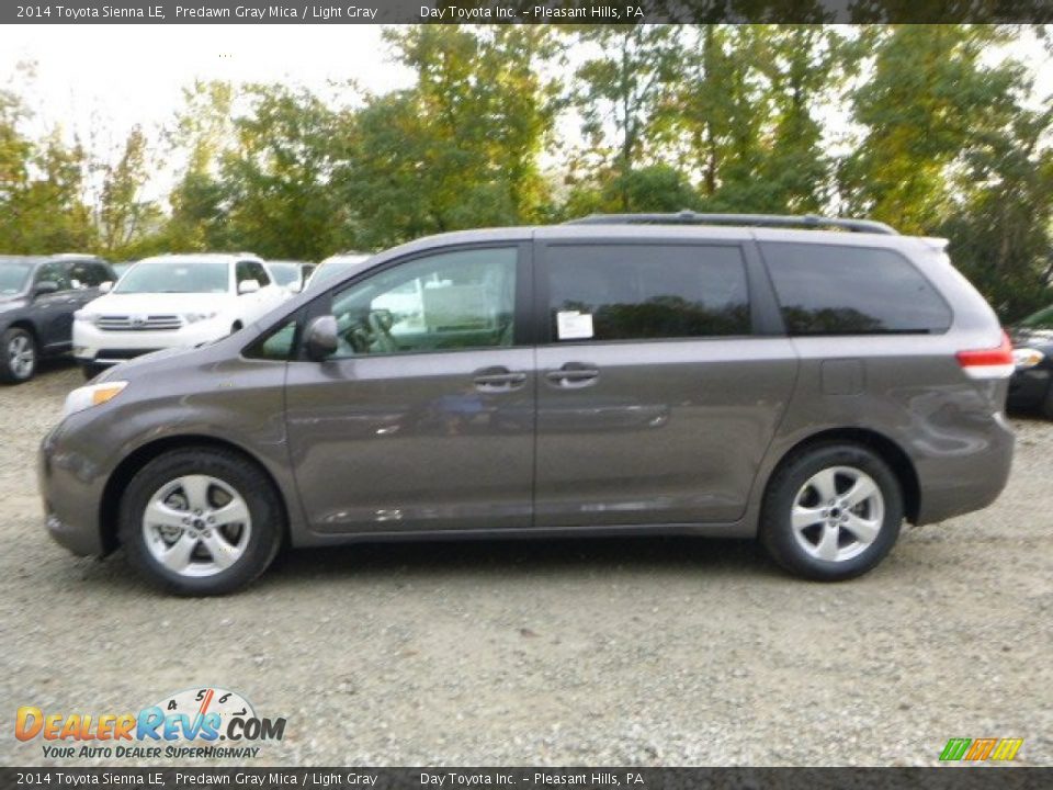 2014 Toyota Sienna LE Predawn Gray Mica / Light Gray Photo #6