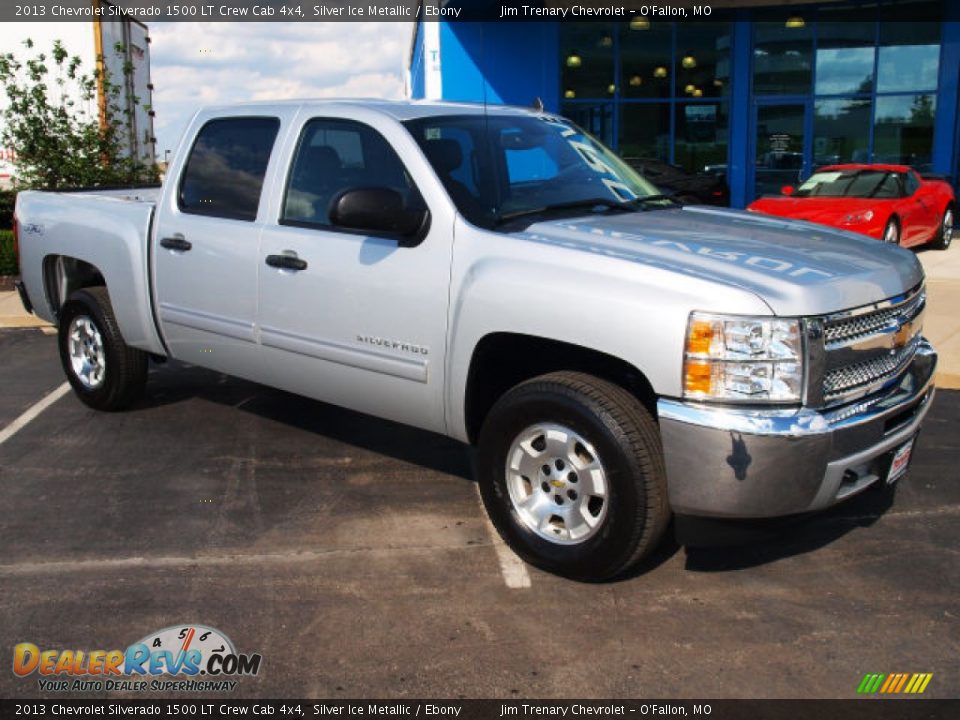 2013 Chevrolet Silverado 1500 LT Crew Cab 4x4 Silver Ice Metallic / Ebony Photo #2