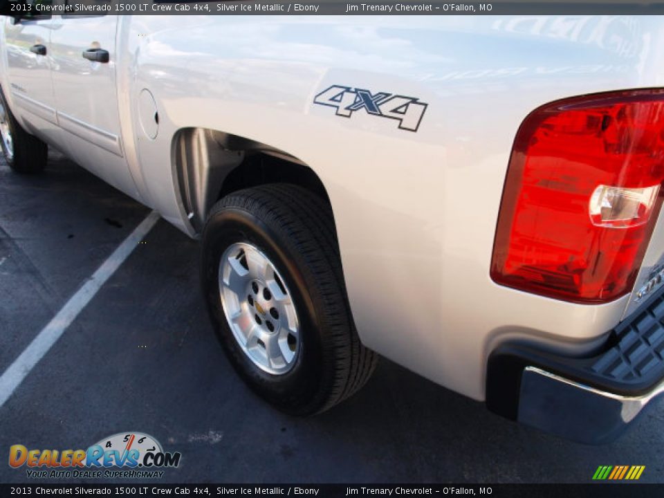 2013 Chevrolet Silverado 1500 LT Crew Cab 4x4 Silver Ice Metallic / Ebony Photo #4