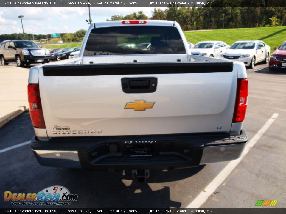 2013 Chevrolet Silverado 1500 LT Crew Cab 4x4 Silver Ice Metallic / Ebony Photo #6