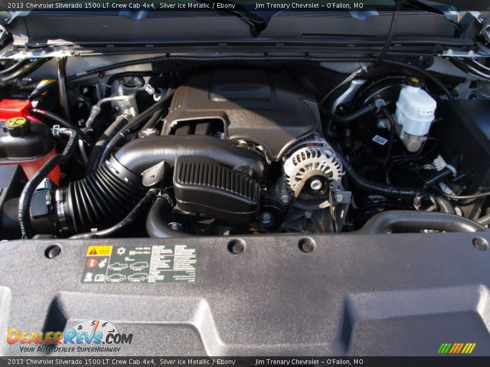 2013 Chevrolet Silverado 1500 LT Crew Cab 4x4 Silver Ice Metallic / Ebony Photo #7
