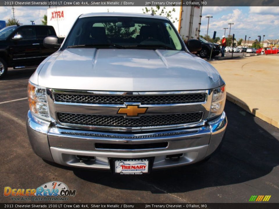 2013 Chevrolet Silverado 1500 LT Crew Cab 4x4 Silver Ice Metallic / Ebony Photo #8