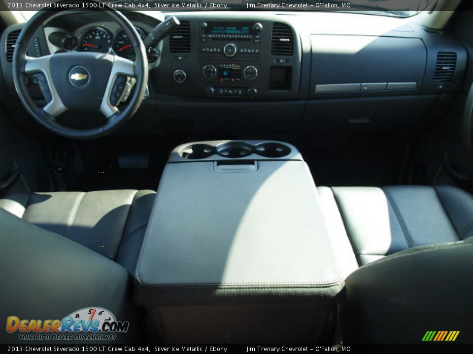 2013 Chevrolet Silverado 1500 LT Crew Cab 4x4 Silver Ice Metallic / Ebony Photo #10