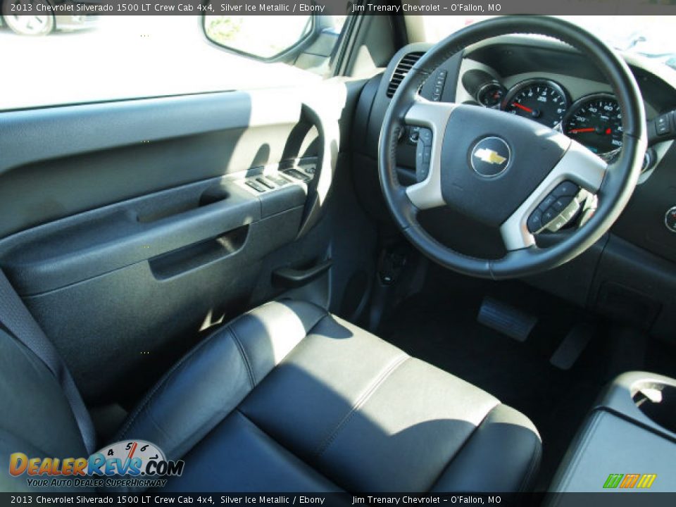 2013 Chevrolet Silverado 1500 LT Crew Cab 4x4 Silver Ice Metallic / Ebony Photo #11