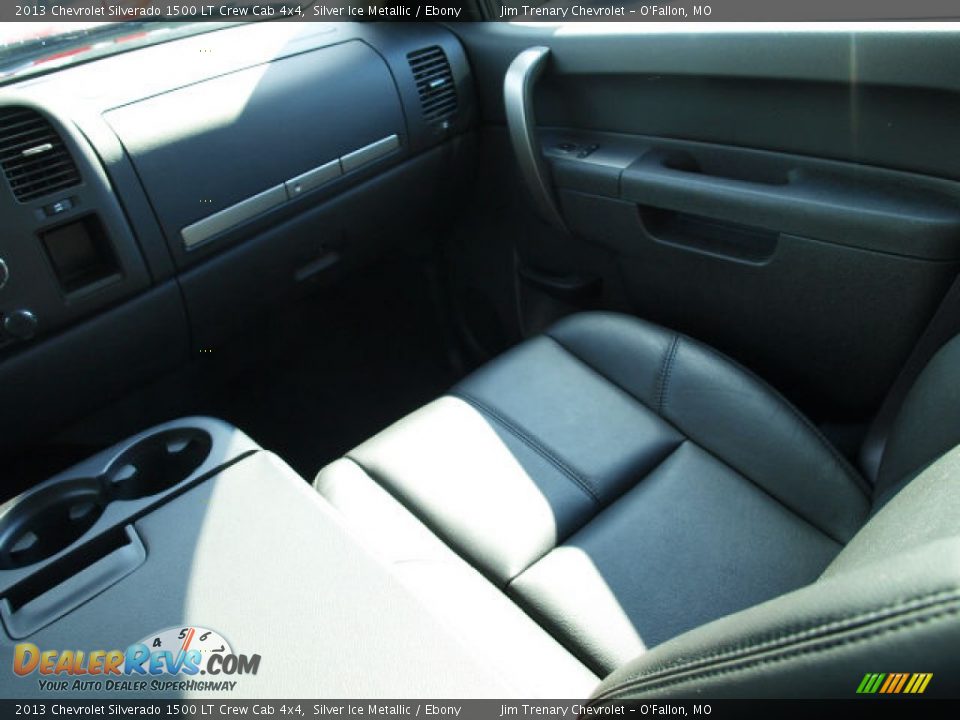 2013 Chevrolet Silverado 1500 LT Crew Cab 4x4 Silver Ice Metallic / Ebony Photo #13