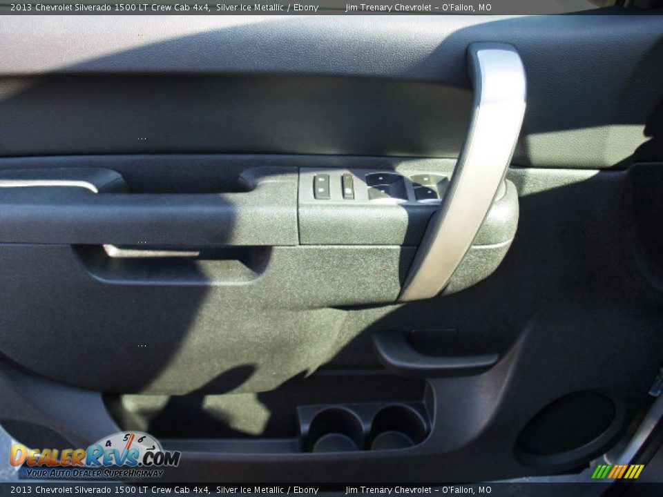 2013 Chevrolet Silverado 1500 LT Crew Cab 4x4 Silver Ice Metallic / Ebony Photo #15