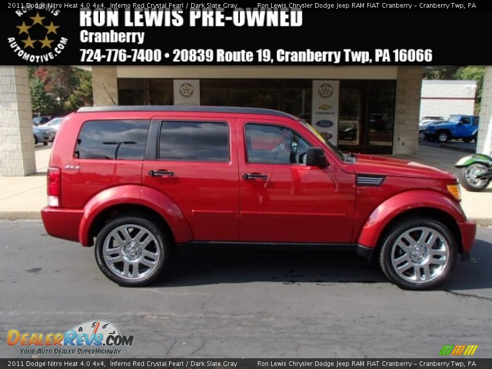2011 Dodge Nitro Heat 4.0 4x4 Inferno Red Crystal Pearl / Dark Slate Gray Photo #1