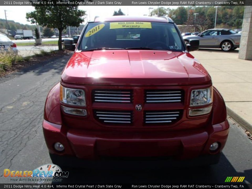 2011 Dodge Nitro Heat 4.0 4x4 Inferno Red Crystal Pearl / Dark Slate Gray Photo #3