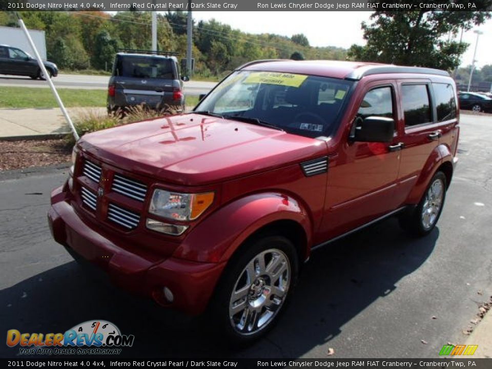 2011 Dodge Nitro Heat 4.0 4x4 Inferno Red Crystal Pearl / Dark Slate Gray Photo #4