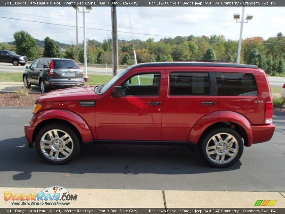 2011 Dodge Nitro Heat 4.0 4x4 Inferno Red Crystal Pearl / Dark Slate Gray Photo #5