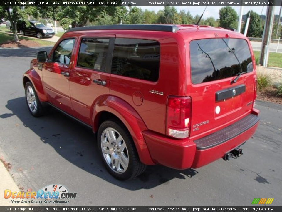 2011 Dodge Nitro Heat 4.0 4x4 Inferno Red Crystal Pearl / Dark Slate Gray Photo #6