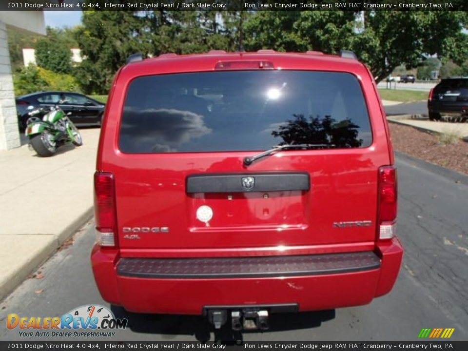 2011 Dodge Nitro Heat 4.0 4x4 Inferno Red Crystal Pearl / Dark Slate Gray Photo #7