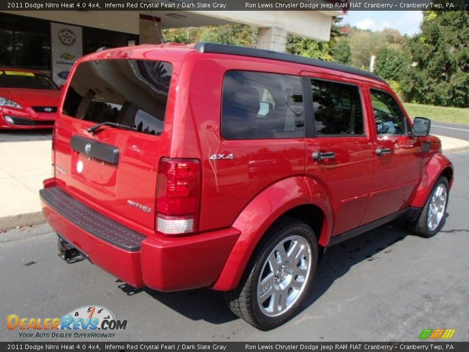 2011 Dodge Nitro Heat 4.0 4x4 Inferno Red Crystal Pearl / Dark Slate Gray Photo #8