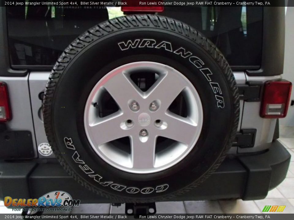2014 Jeep Wrangler Unlimited Sport 4x4 Billet Silver Metallic / Black Photo #8