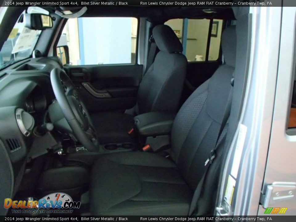 2014 Jeep Wrangler Unlimited Sport 4x4 Billet Silver Metallic / Black Photo #9