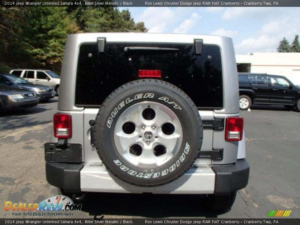 2014 Jeep Wrangler Unlimited Sahara 4x4 Billet Silver Metallic / Black Photo #7