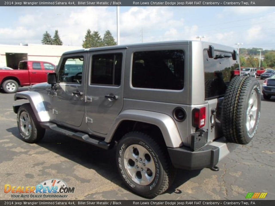 2014 Jeep Wrangler Unlimited Sahara 4x4 Billet Silver Metallic / Black Photo #8