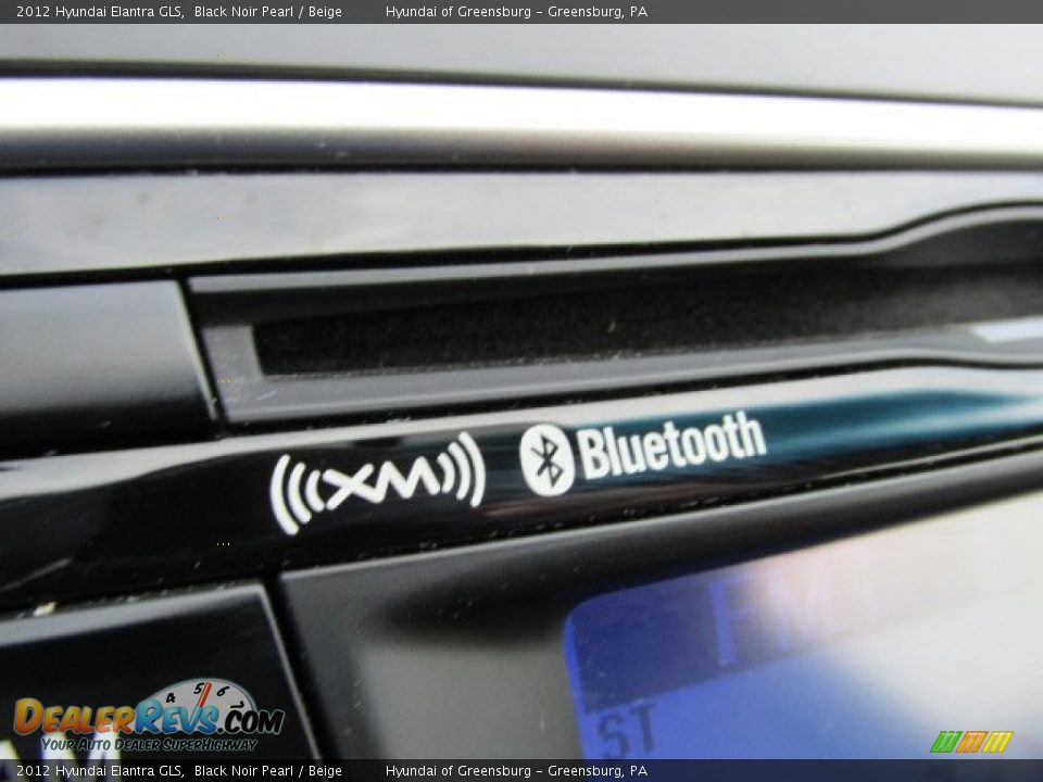 2012 Hyundai Elantra GLS Black Noir Pearl / Beige Photo #16