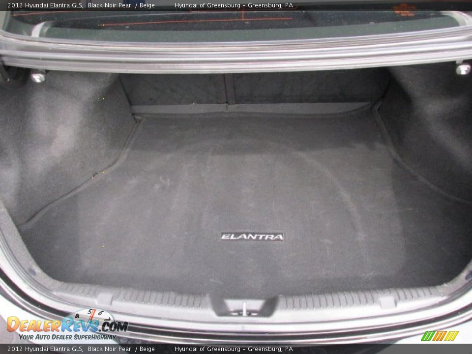 2012 Hyundai Elantra GLS Black Noir Pearl / Beige Photo #21