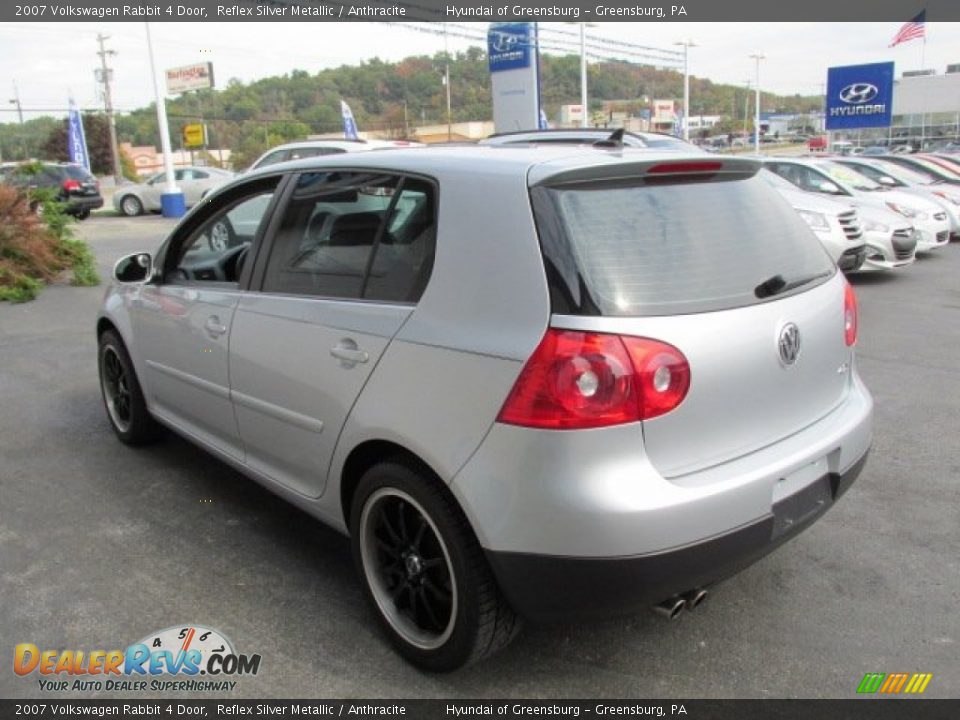2007 Volkswagen Rabbit 4 Door Reflex Silver Metallic / Anthracite Photo #7