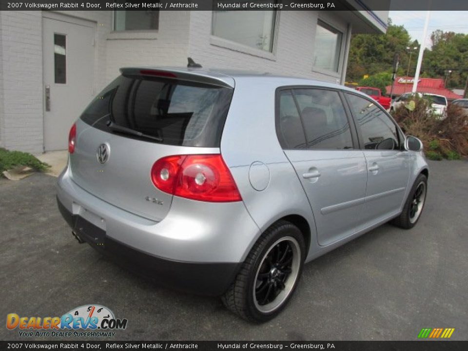 2007 Volkswagen Rabbit 4 Door Reflex Silver Metallic / Anthracite Photo #9