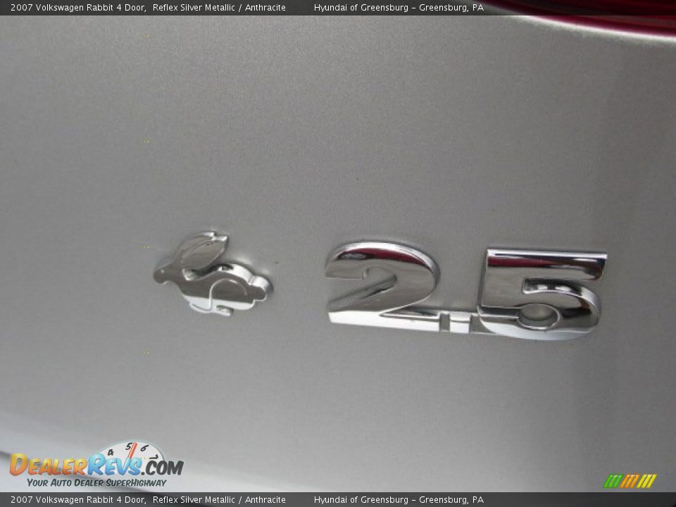 2007 Volkswagen Rabbit 4 Door Reflex Silver Metallic / Anthracite Photo #10