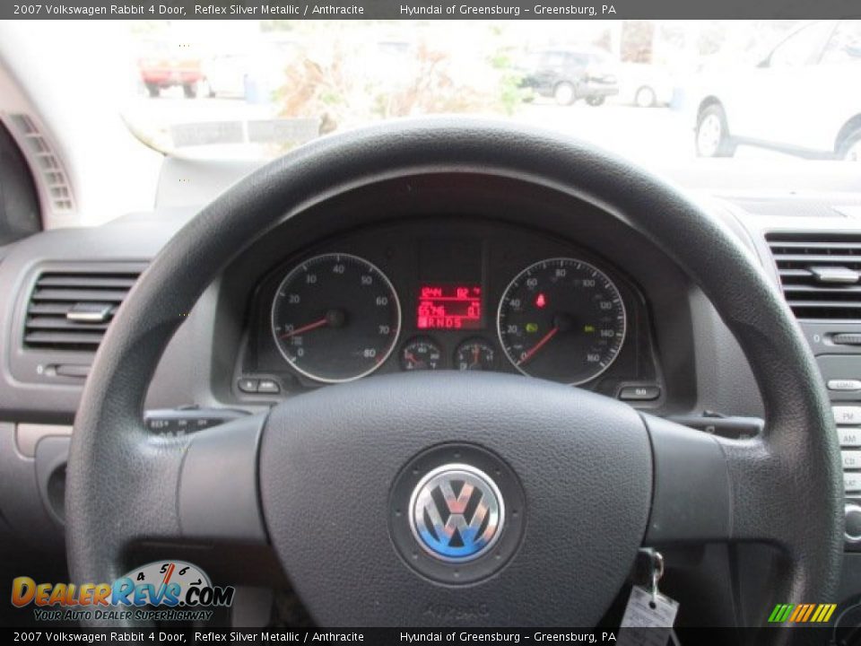 2007 Volkswagen Rabbit 4 Door Reflex Silver Metallic / Anthracite Photo #18