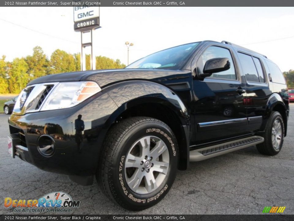 2012 Nissan Pathfinder Silver Super Black / Graphite Photo #3